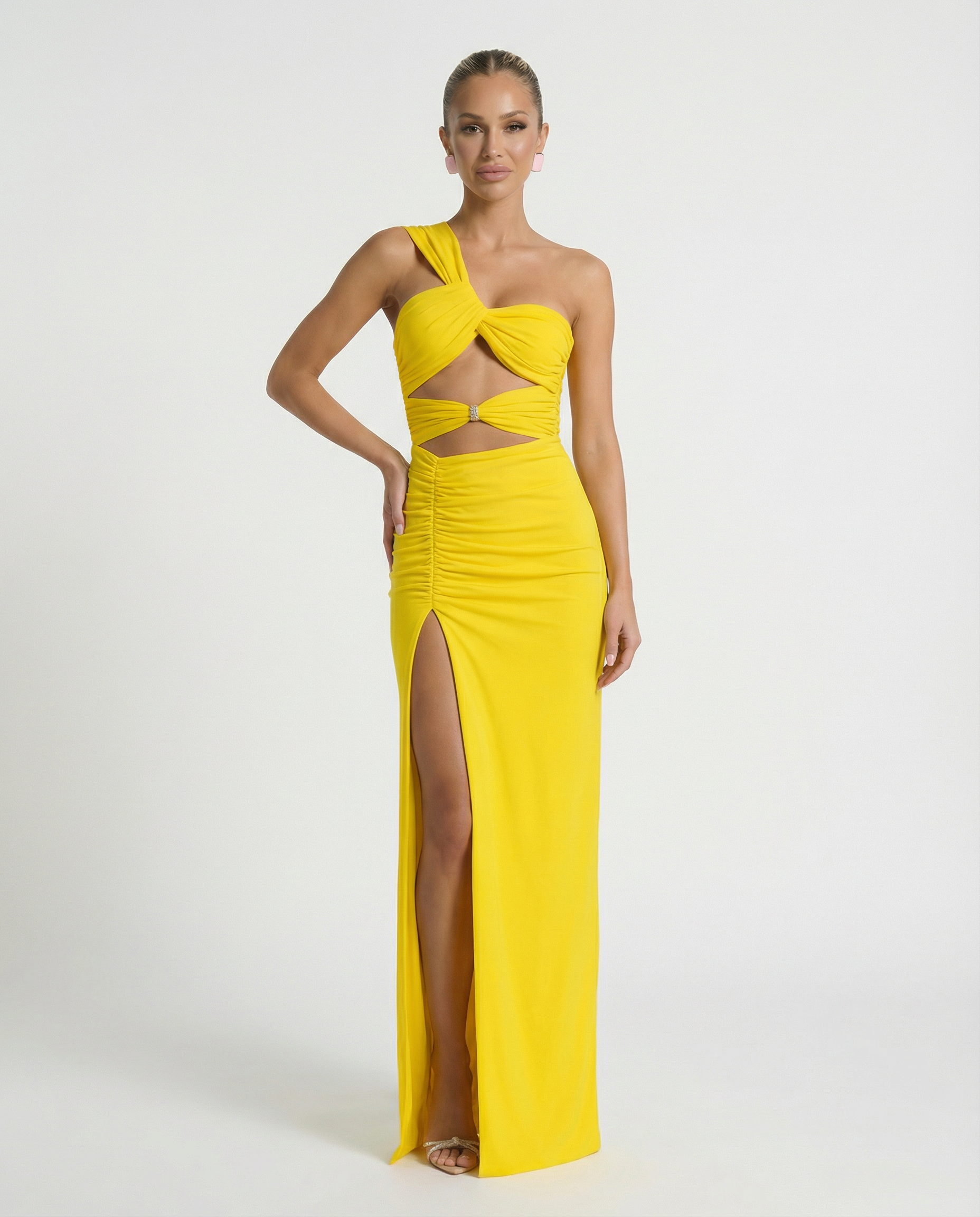 Edna | Maxi Dress with One Shoulder and Cut-Out Detail