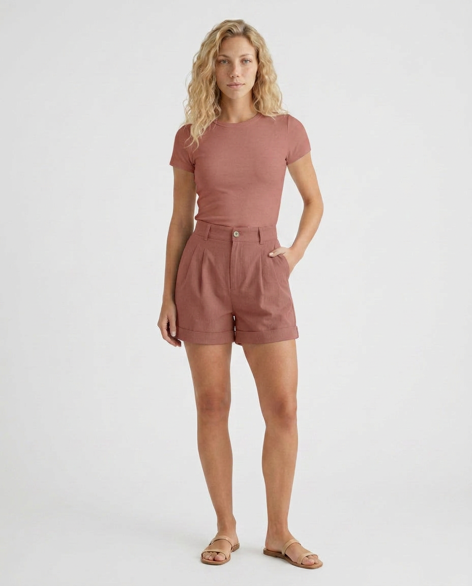 Opal | High Waist Wide-Leg Shorts