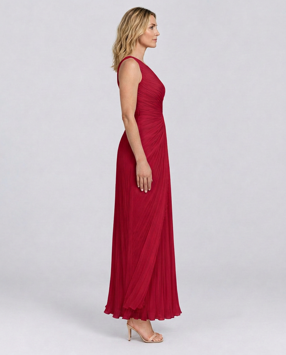 Aubrey | One-Shoulder Pleated Maxi Dress