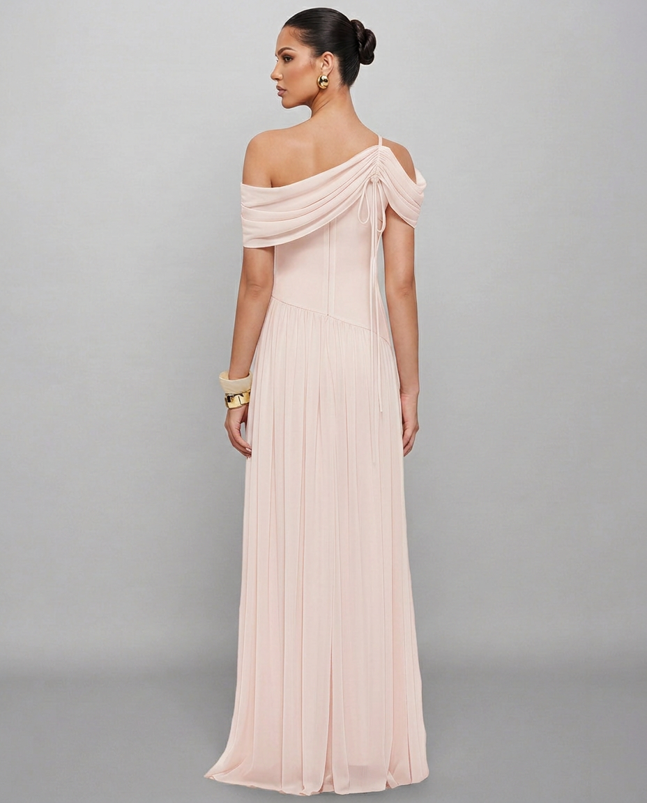 Valerie | Draped Off-Shoulder Maxi Dress