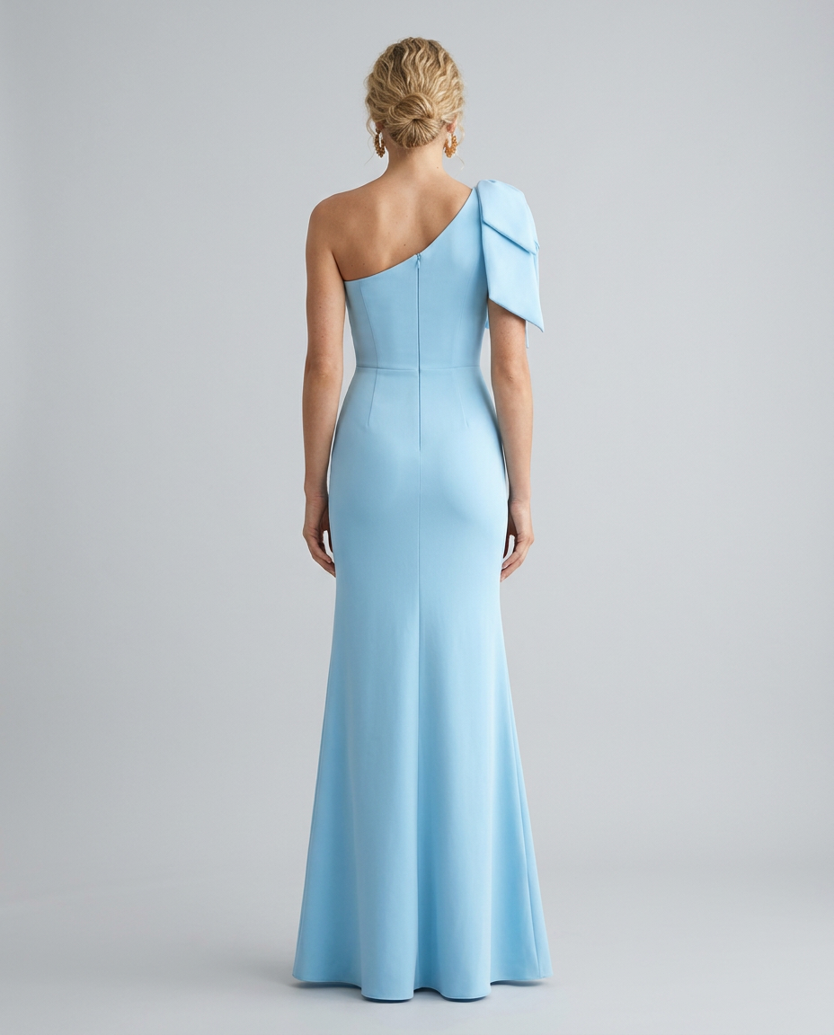 Mildred | One Shoulder Lace Panel Maxi Dress