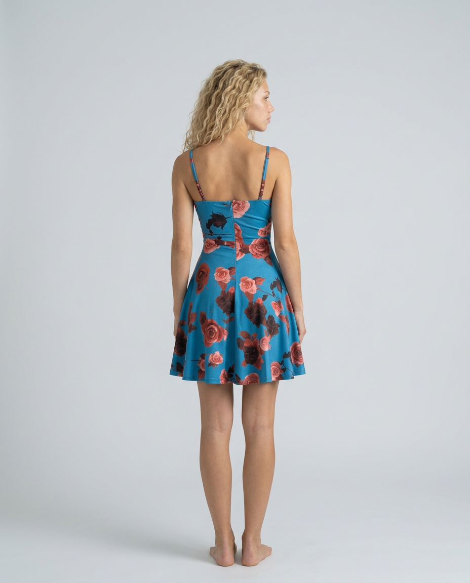 Wendy | Floral Print Spaghetti Strap Mini Dress