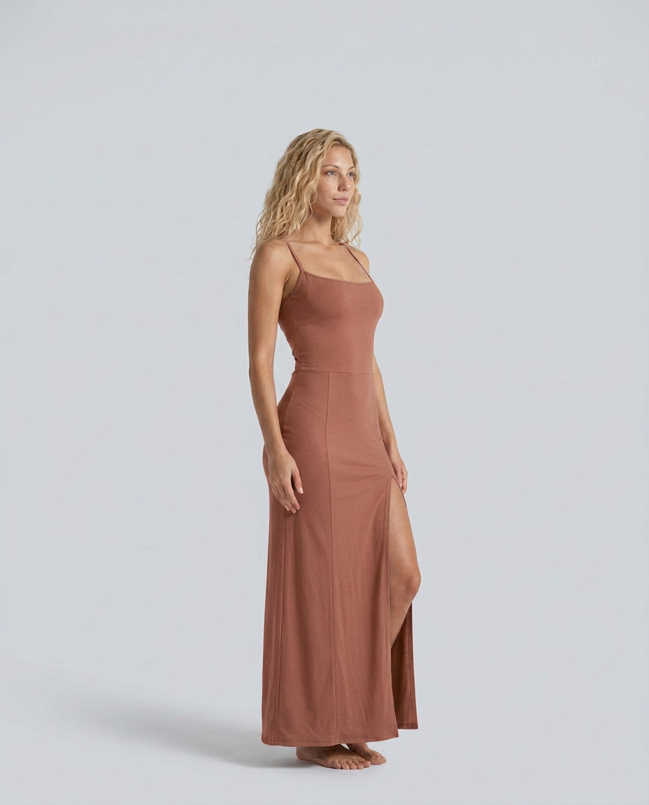 Connie | Cross-Strap Backless Bodycon Maxi Dress