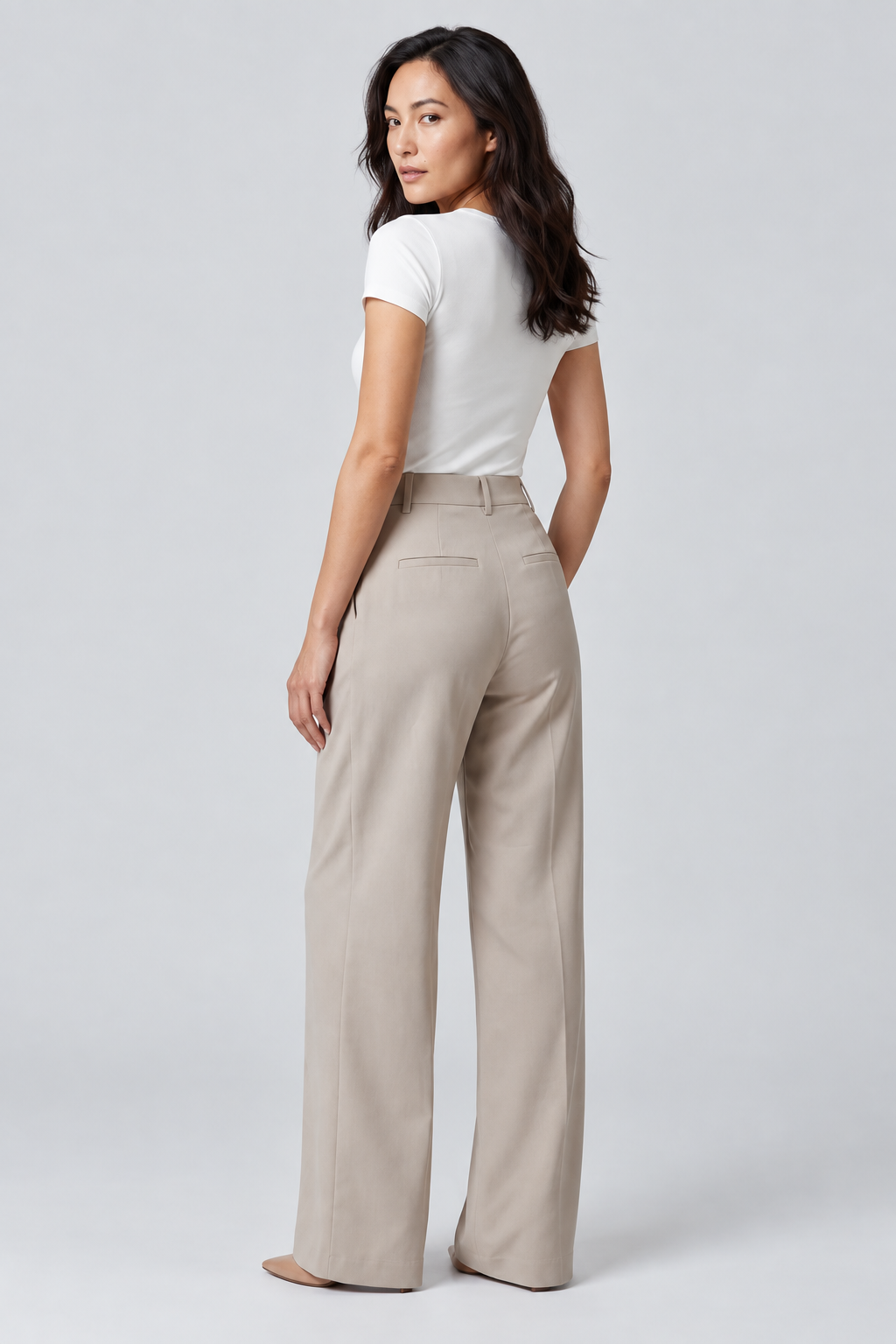 Elsa | High-Waisted Pleated Wide-Leg Trousers