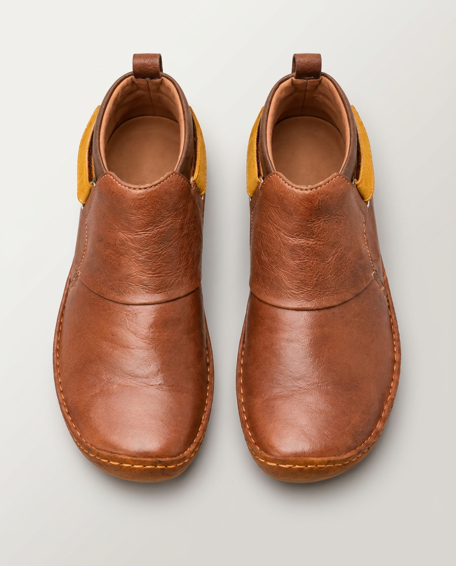 Flora | Vintage Ankle Boots with Side Zip