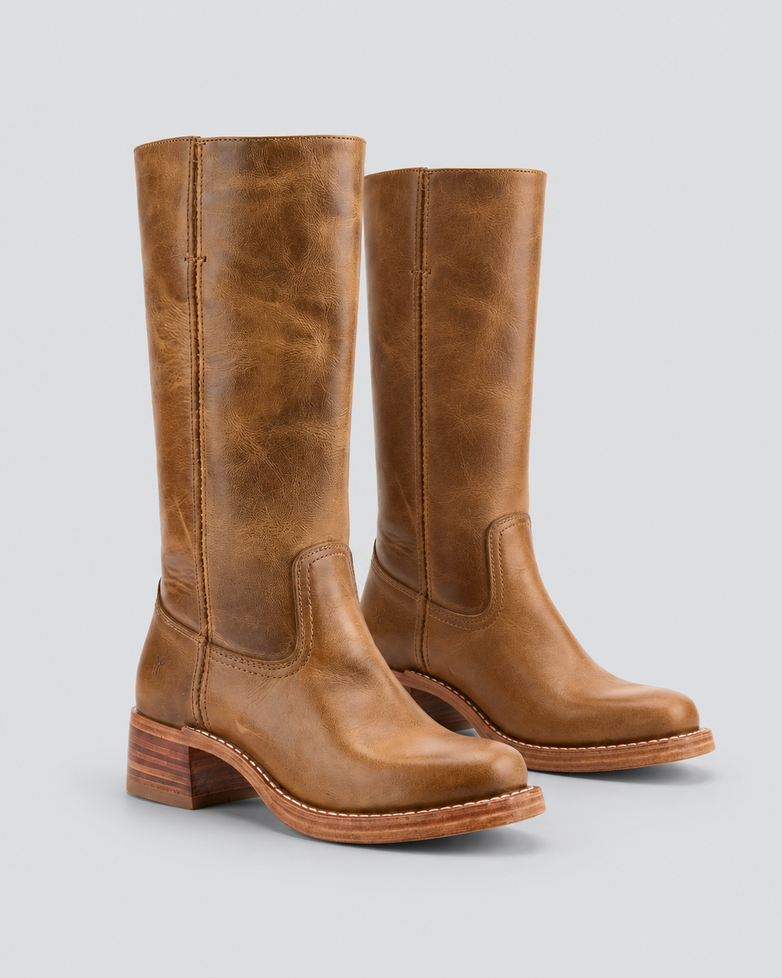 Dora | Mid-Calf Western Boots with Block Heel