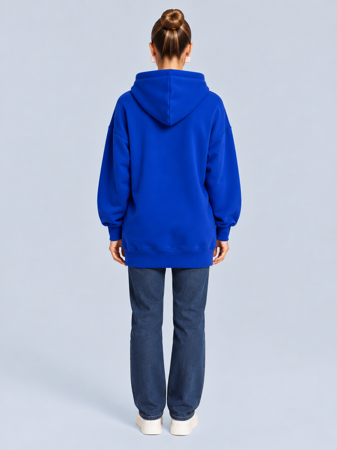 Harlow | Fleece-Lined Hooded Midi Dress