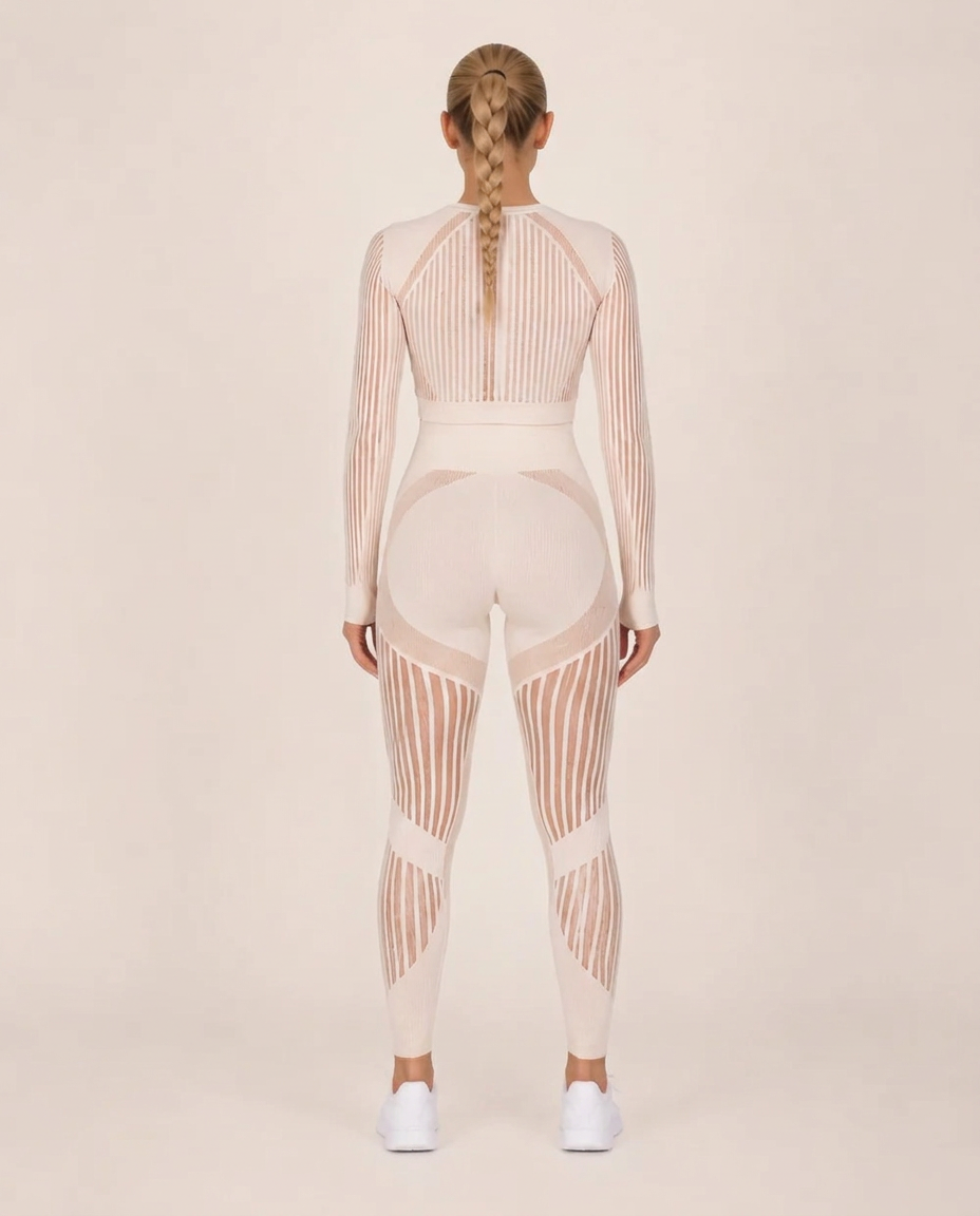 Bianca | Seamless Mesh-Panel Legging Co-ord Set