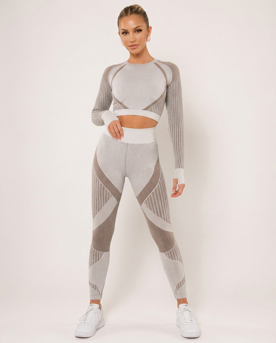 Bianca | Seamless Mesh-Panel Legging Co-ord Set