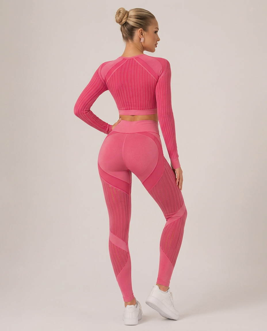 Bianca | Seamless Mesh-Panel Legging Co-ord Set