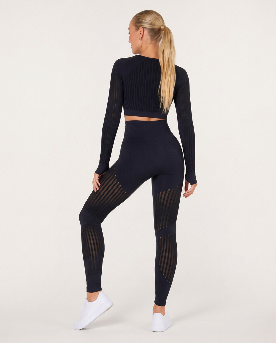 Bianca | Seamless Mesh-Panel Legging Co-ord Set