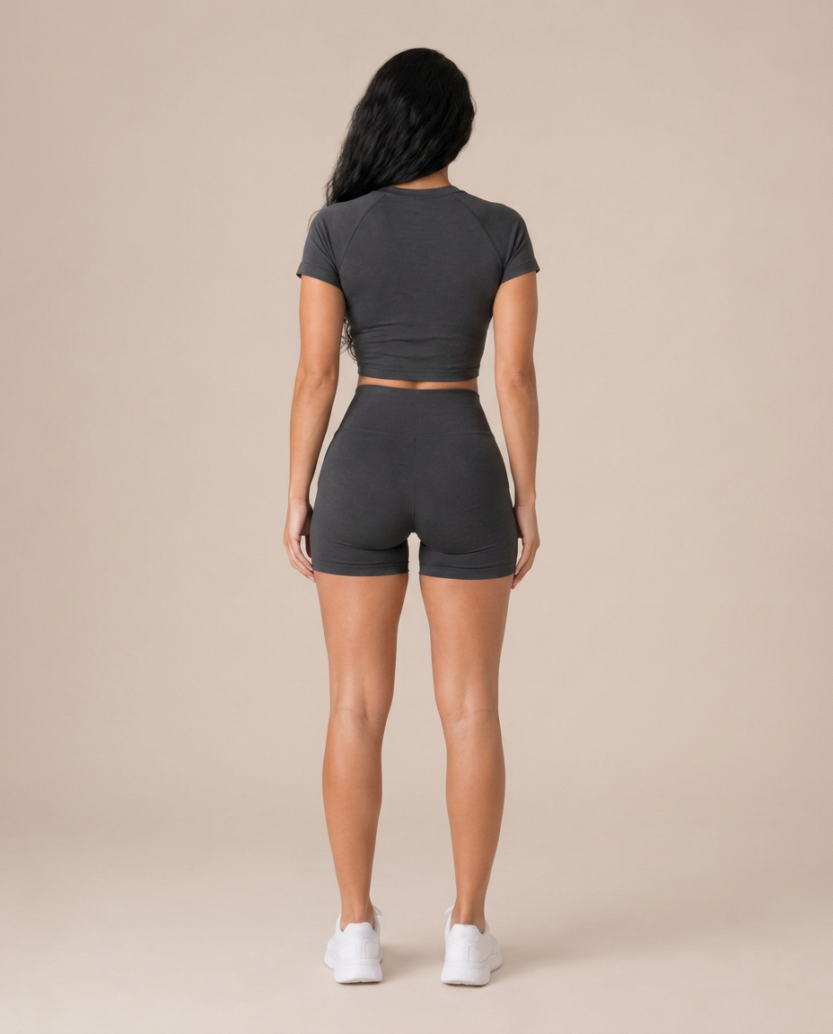 Daniela | Ribbed Seamless Crop Top & Legging Co-ord Set