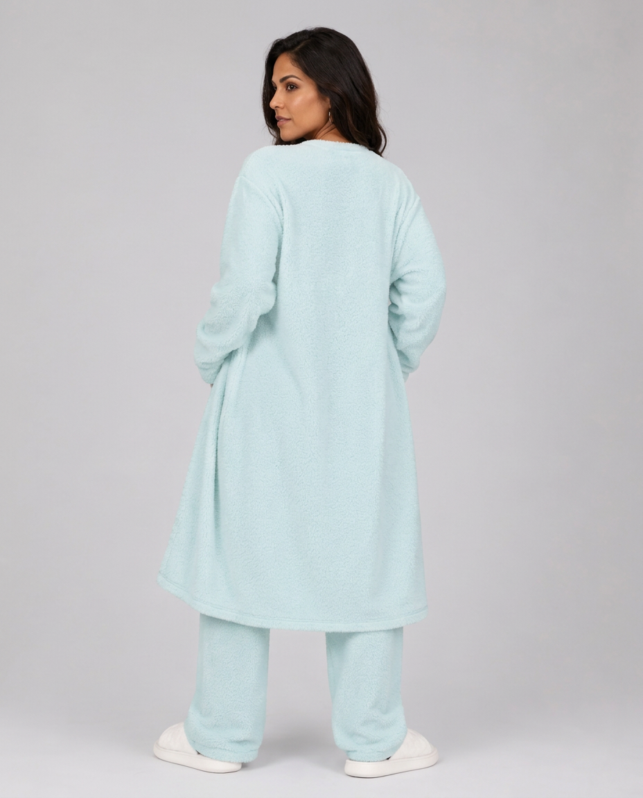 Priya | Three-Piece Plush Fleece Lounge Set