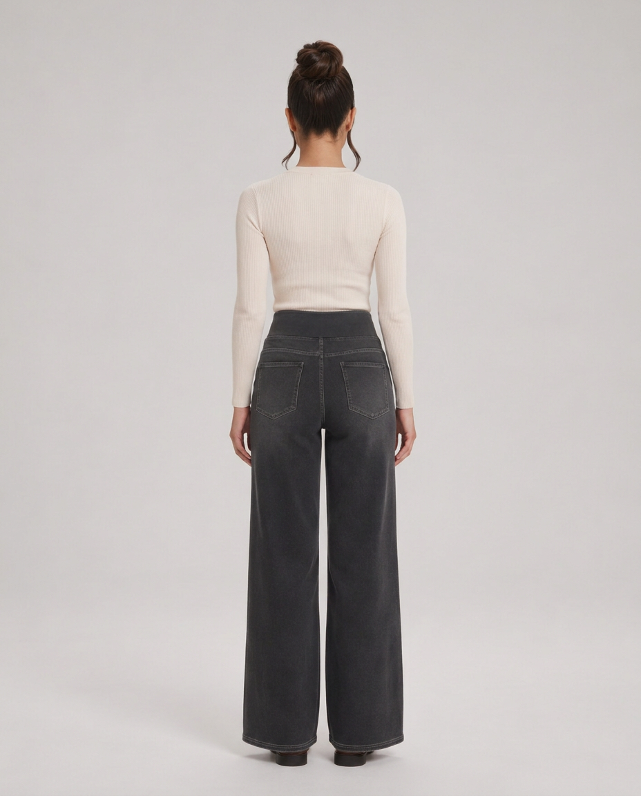 Liv | High-Waist Wide-Leg Stretch Jeans