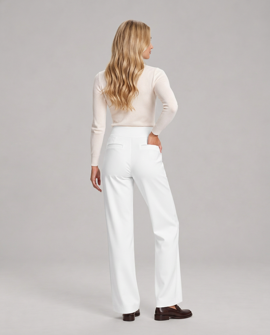 Marisol | Wide-Leg Elastic-Waist Pull-On Trousers