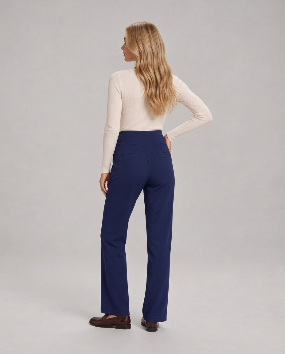 Marisol | Wide-Leg Elastic-Waist Pull-On Trousers