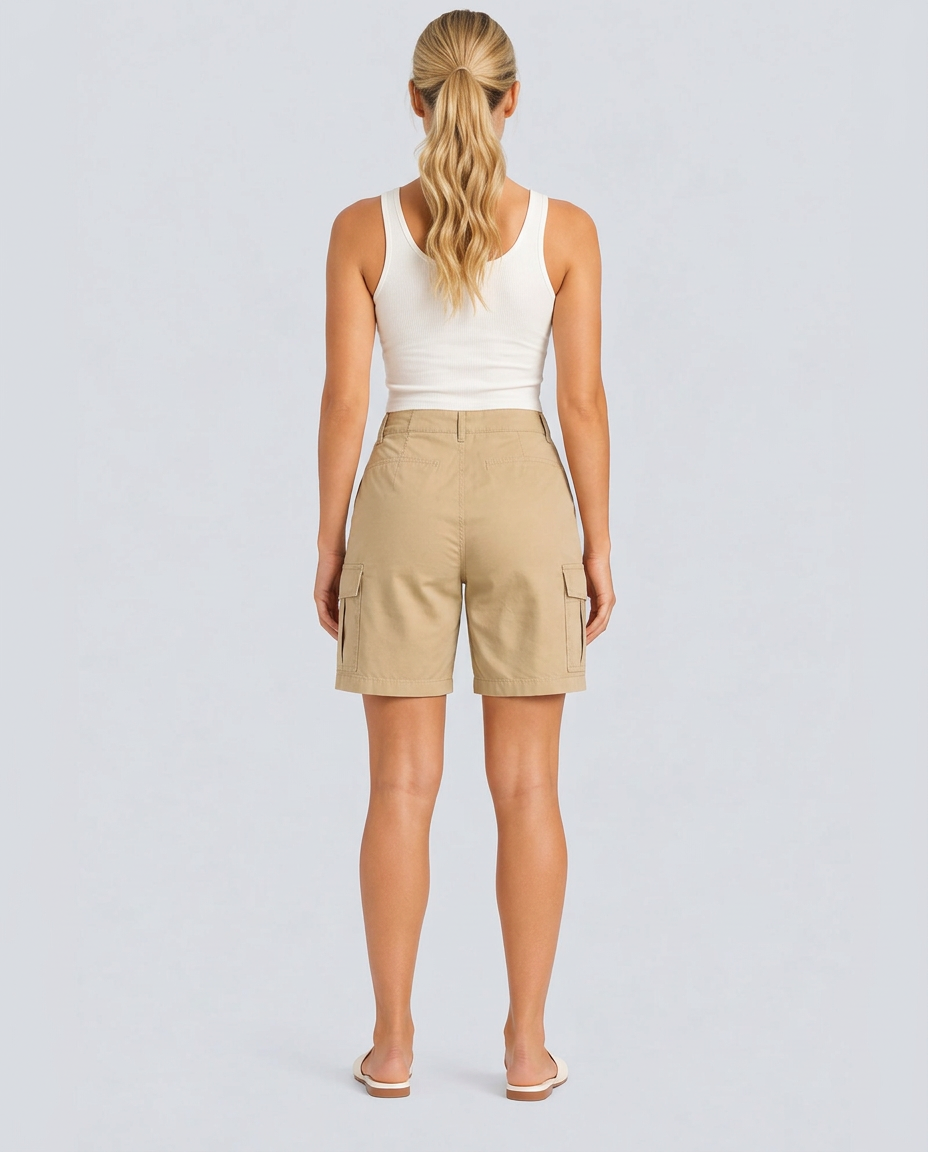 Isolde | High-Waist Straight-Leg Active Shorts