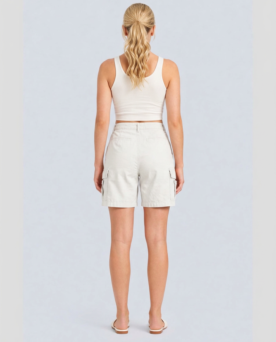Isolde | High-Waist Straight-Leg Active Shorts