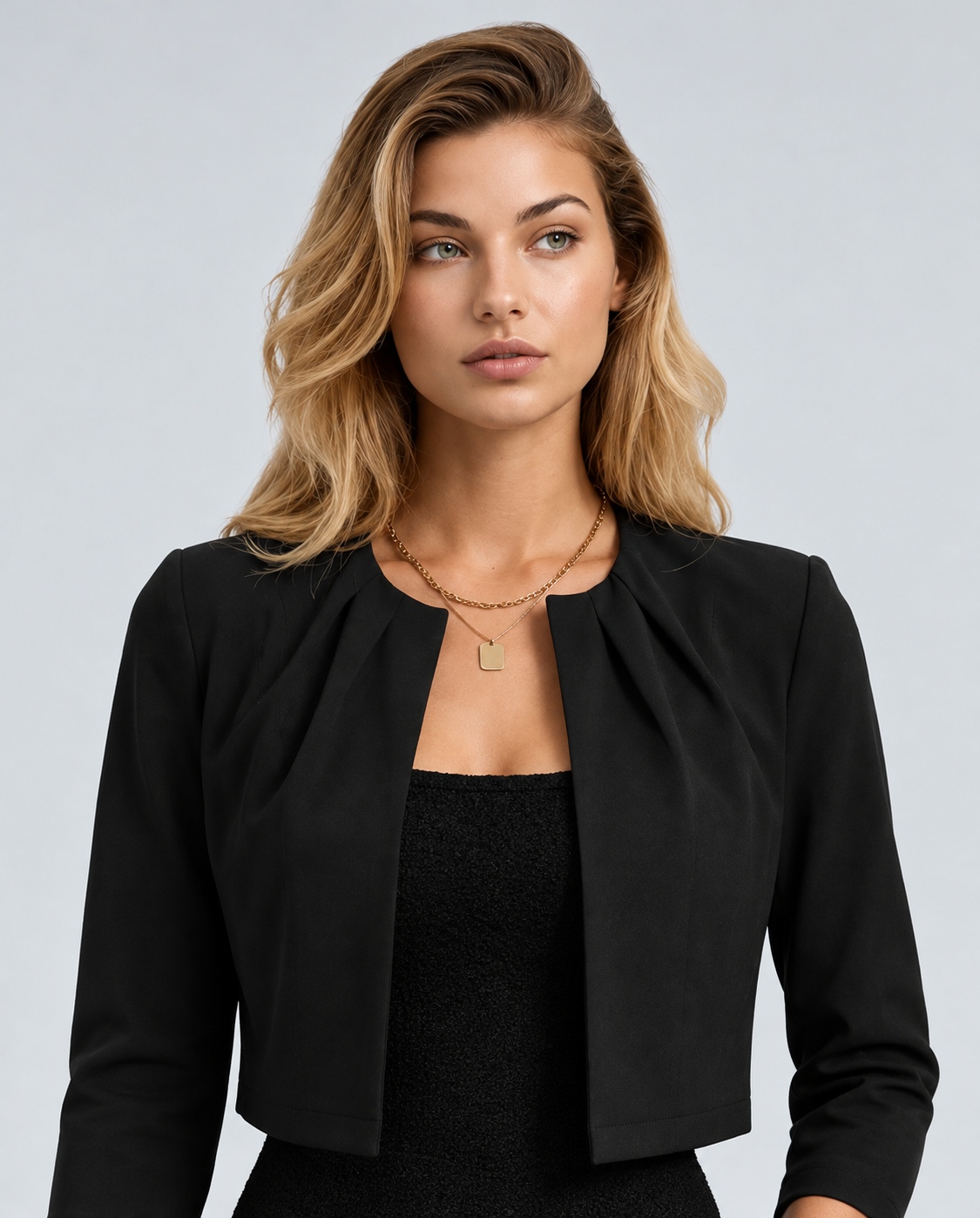 Corinne | Cropped Structured Tailored Blazer
