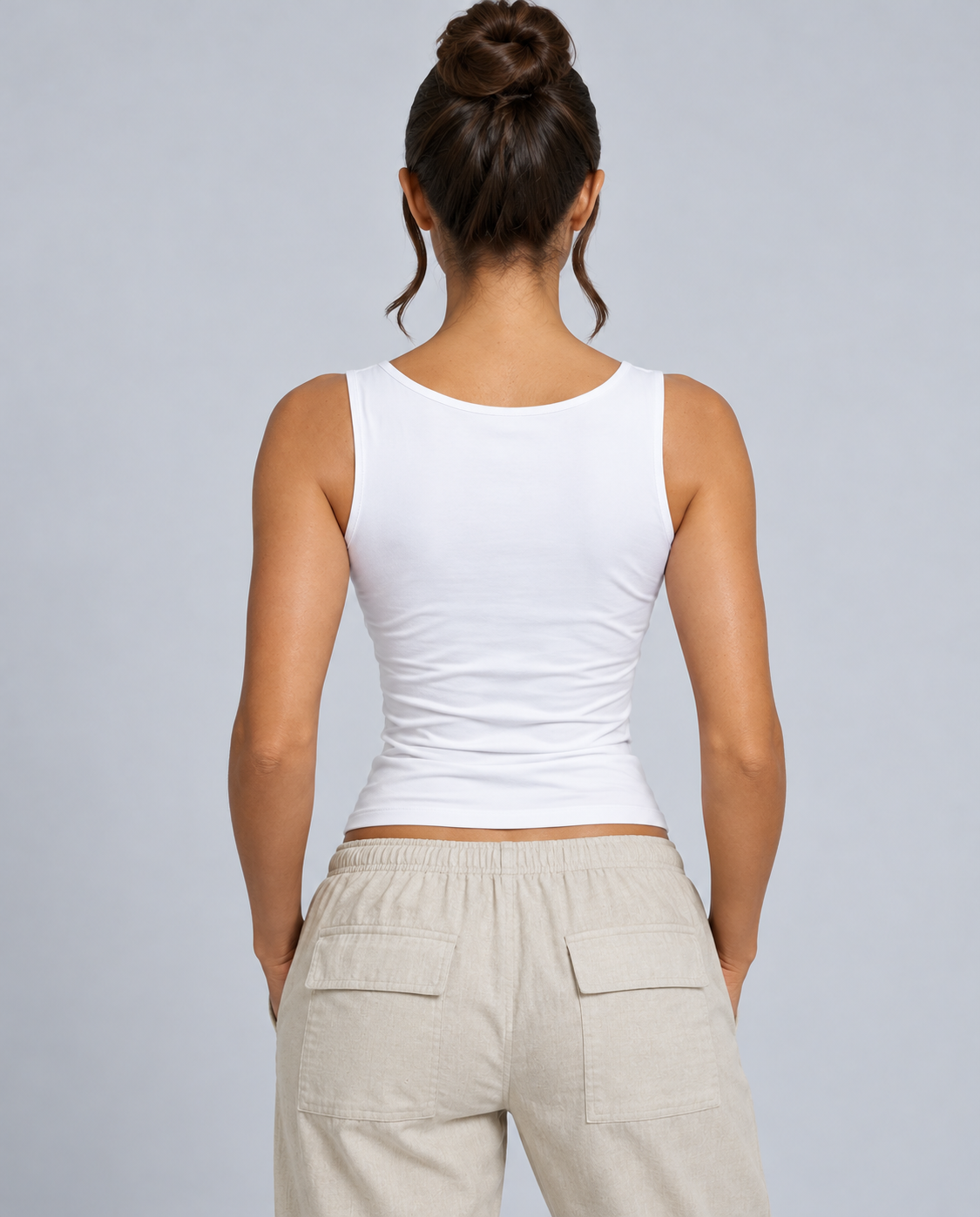Delaney | Fitted Square Neck Tank Top