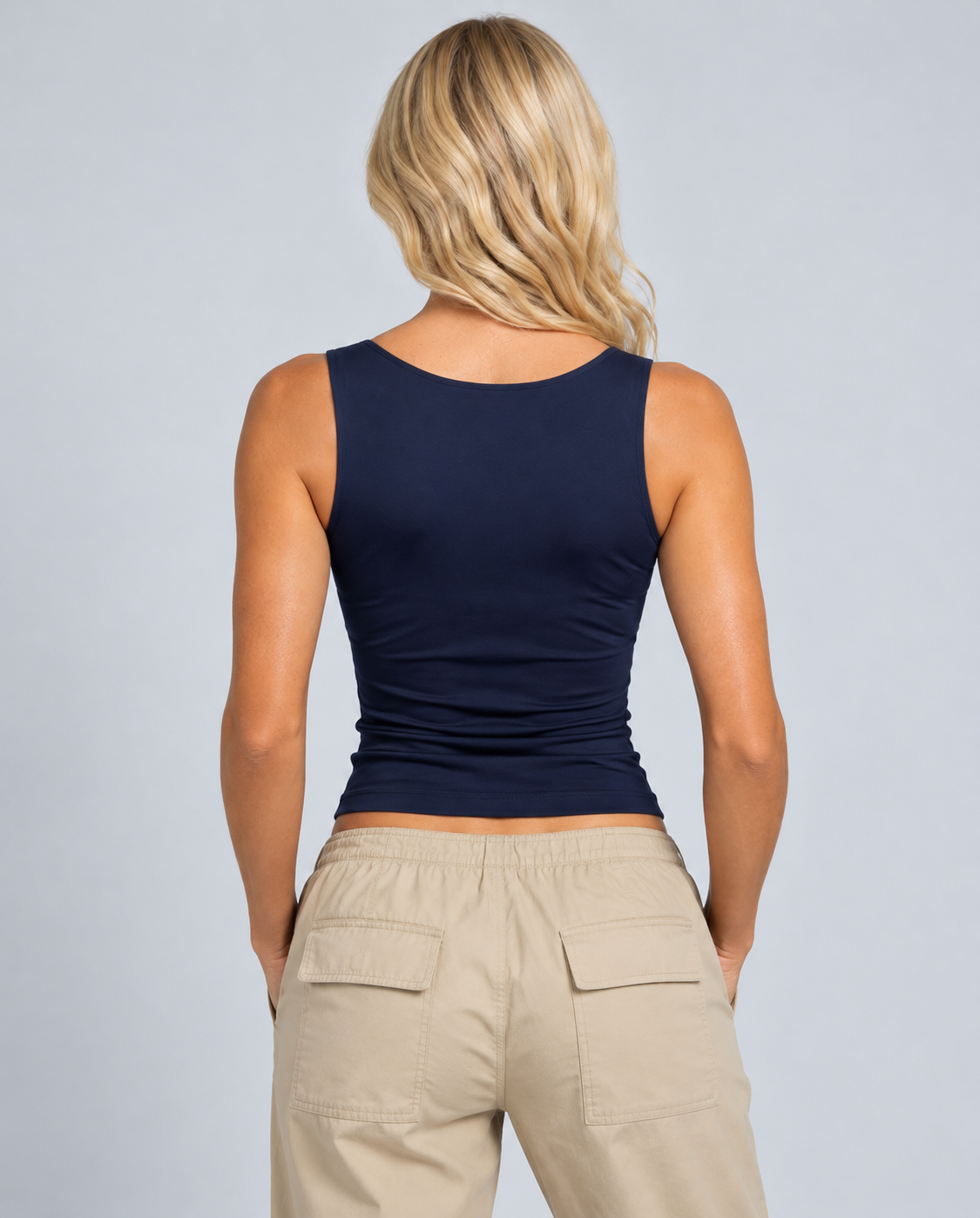 Delaney | Fitted Square Neck Tank Top