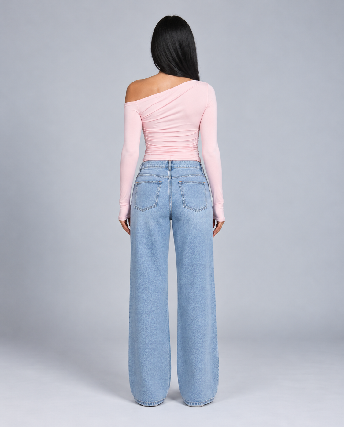 Violet | Asymmetric One Shoulder Ruched Crop Top