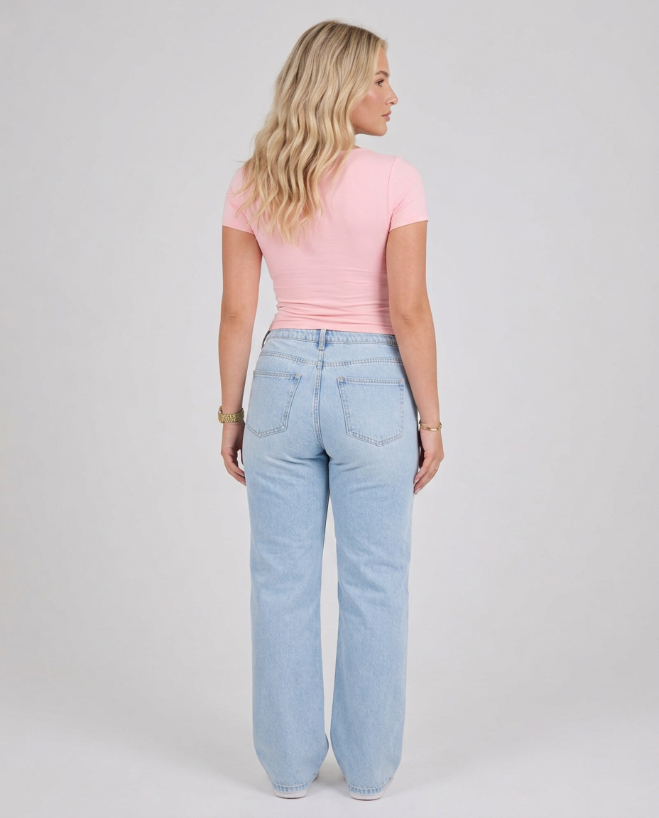 Emerson | Wide U-Neck Cropped T-Shirt