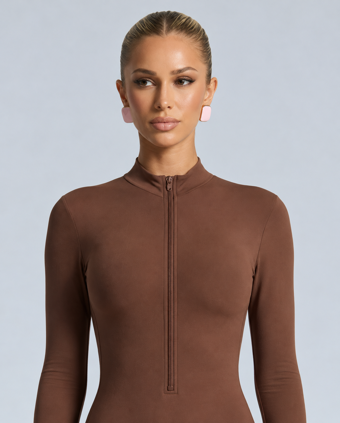 Serene | Long Sleeve Fitted Full-Length Jumpsuit