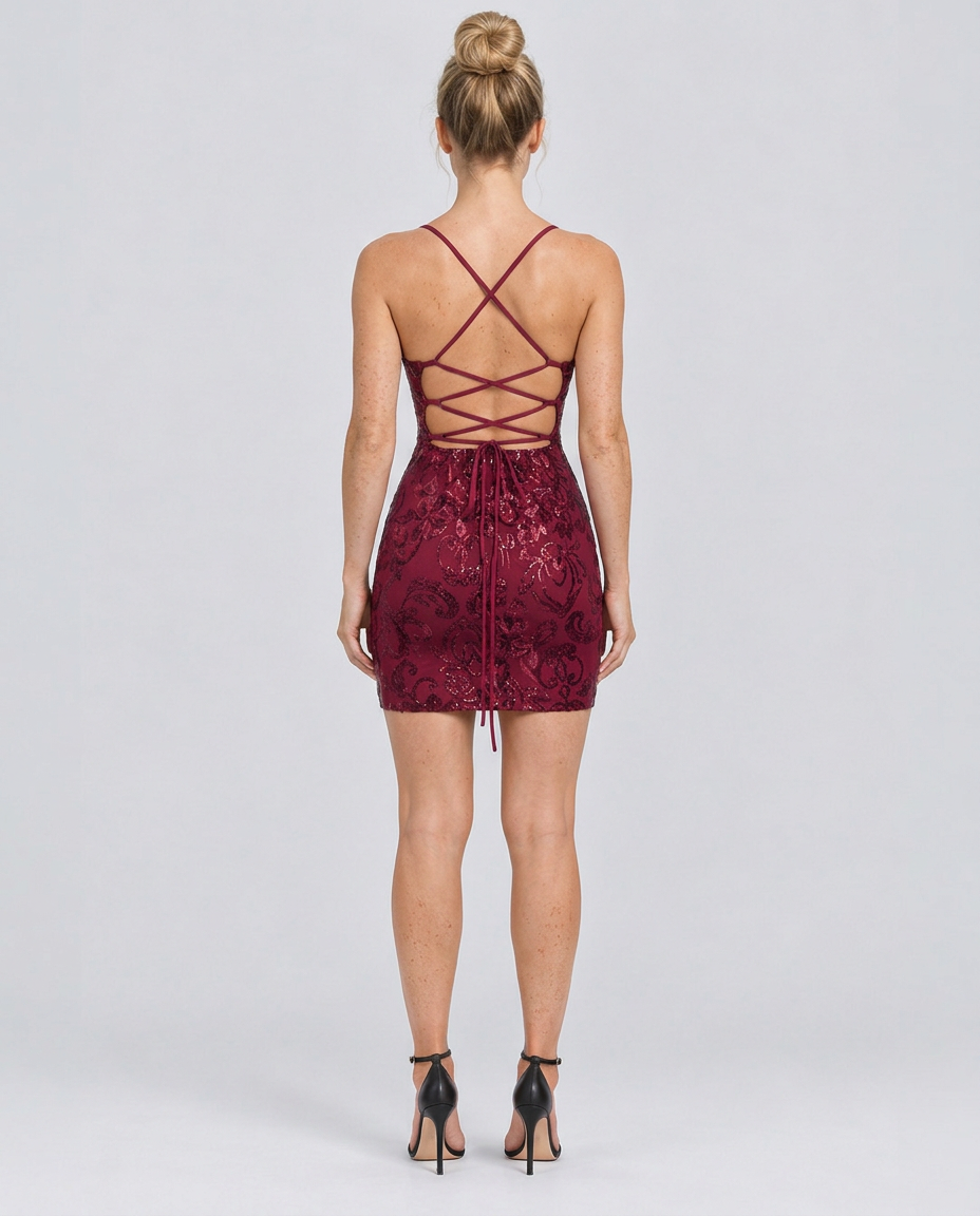 Elisa | Sequin Bodycon Mini Dress