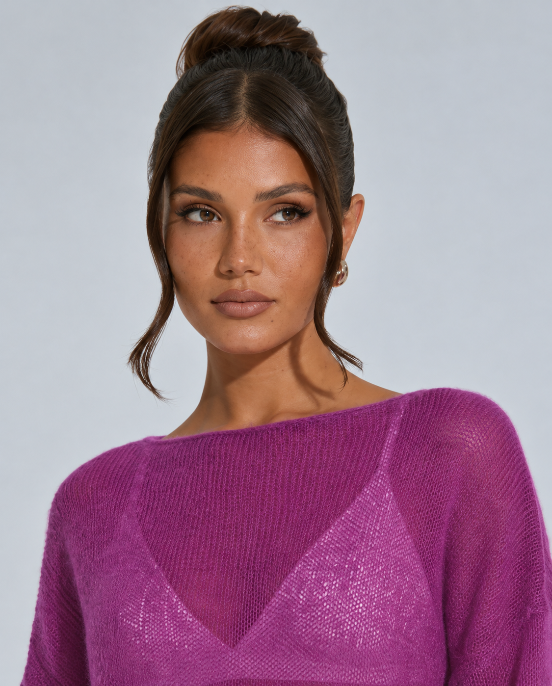 Mabel | Cropped Bell Sleeve Knit Jumper