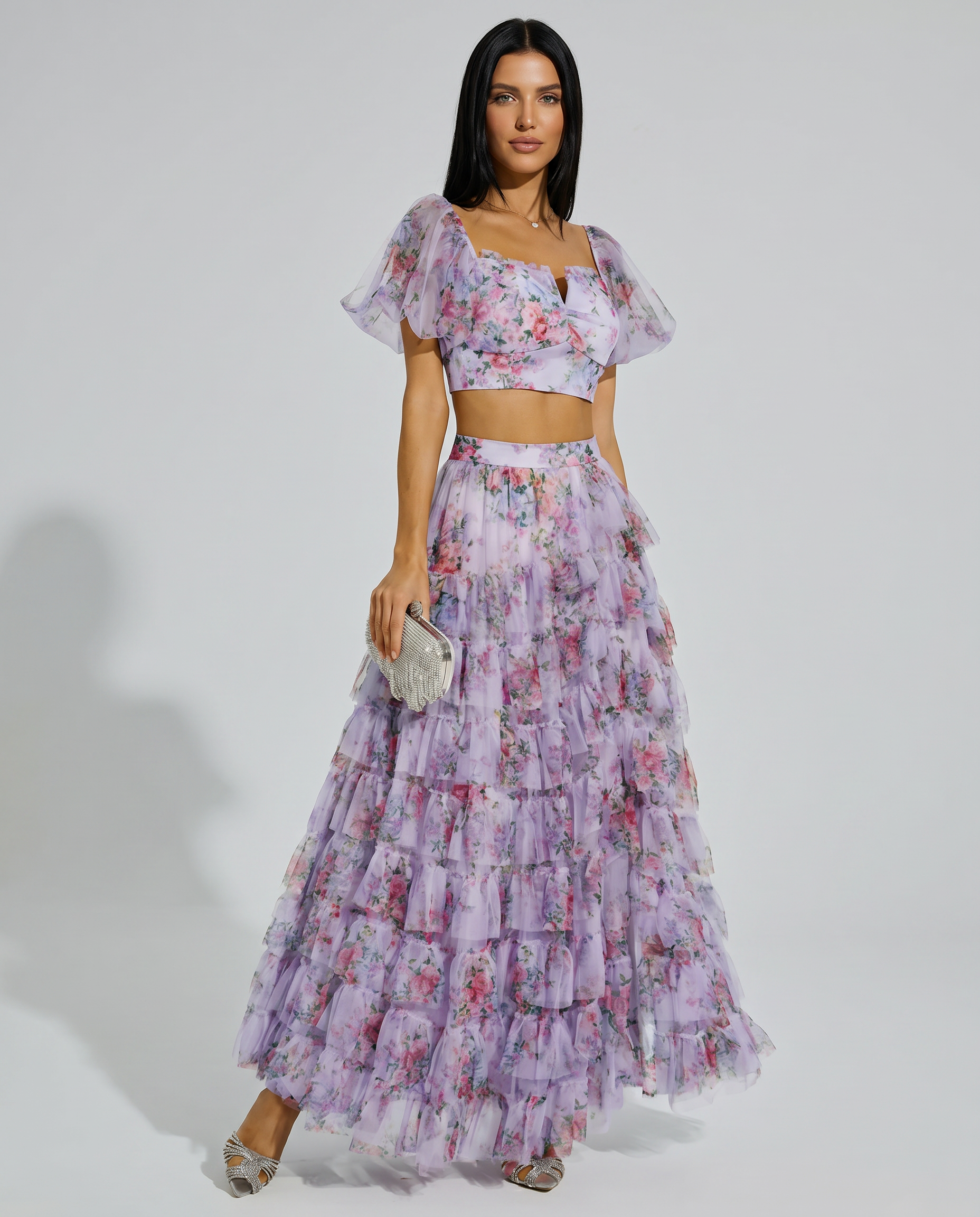 Braylee | Two-Piece Set with Ruched Maxi Skirt