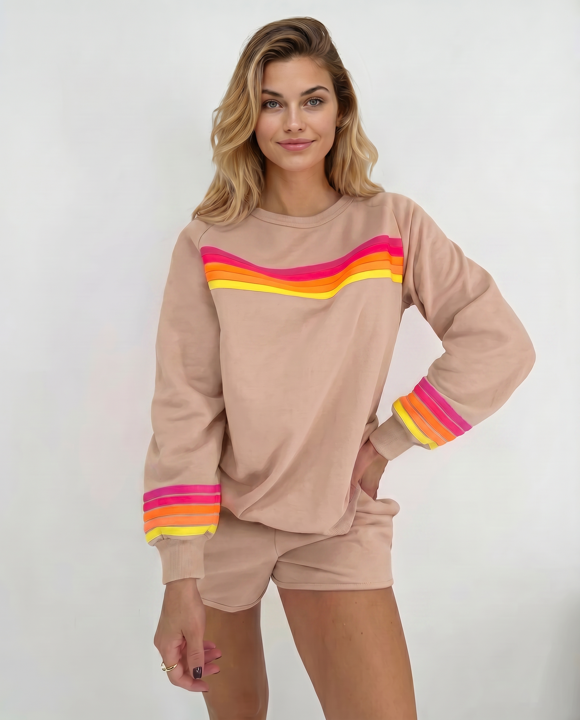 Stacey | Two-Piece Set with Sweatshirt and Shorts