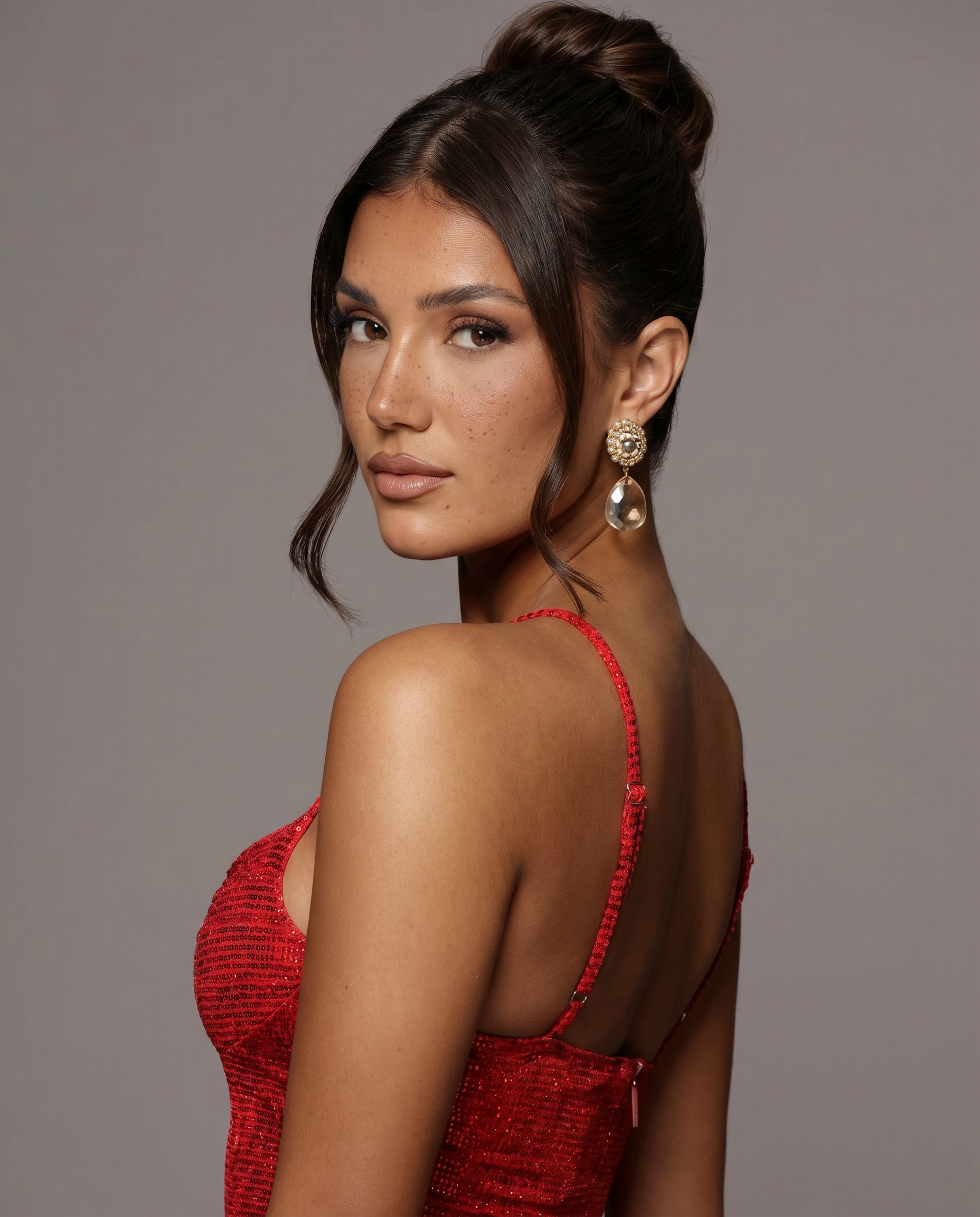 Carolyn | Midi Dress with Cowl Neck