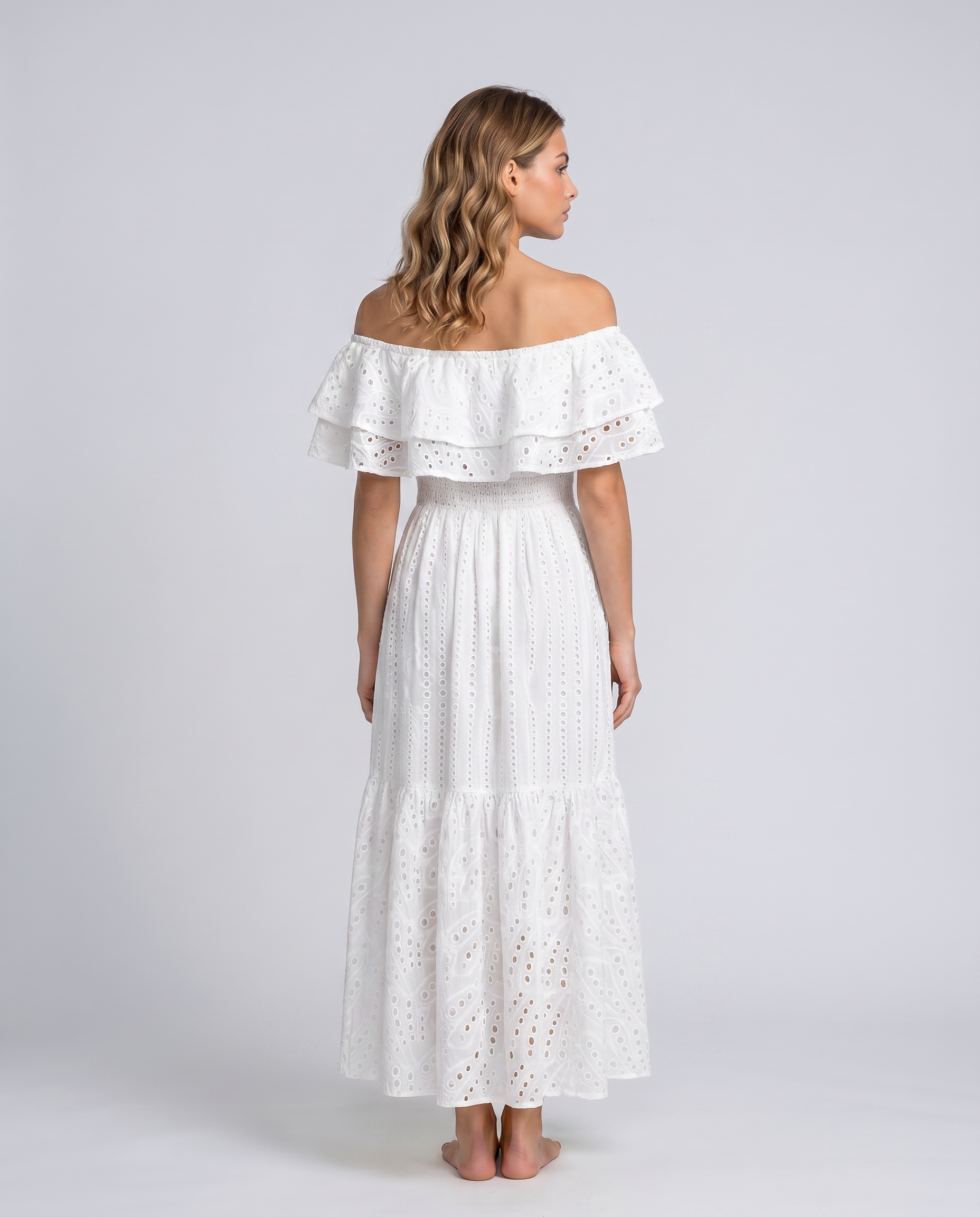 Azariah | Maxi Dress with Off-Shoulder Ruffle Bodice