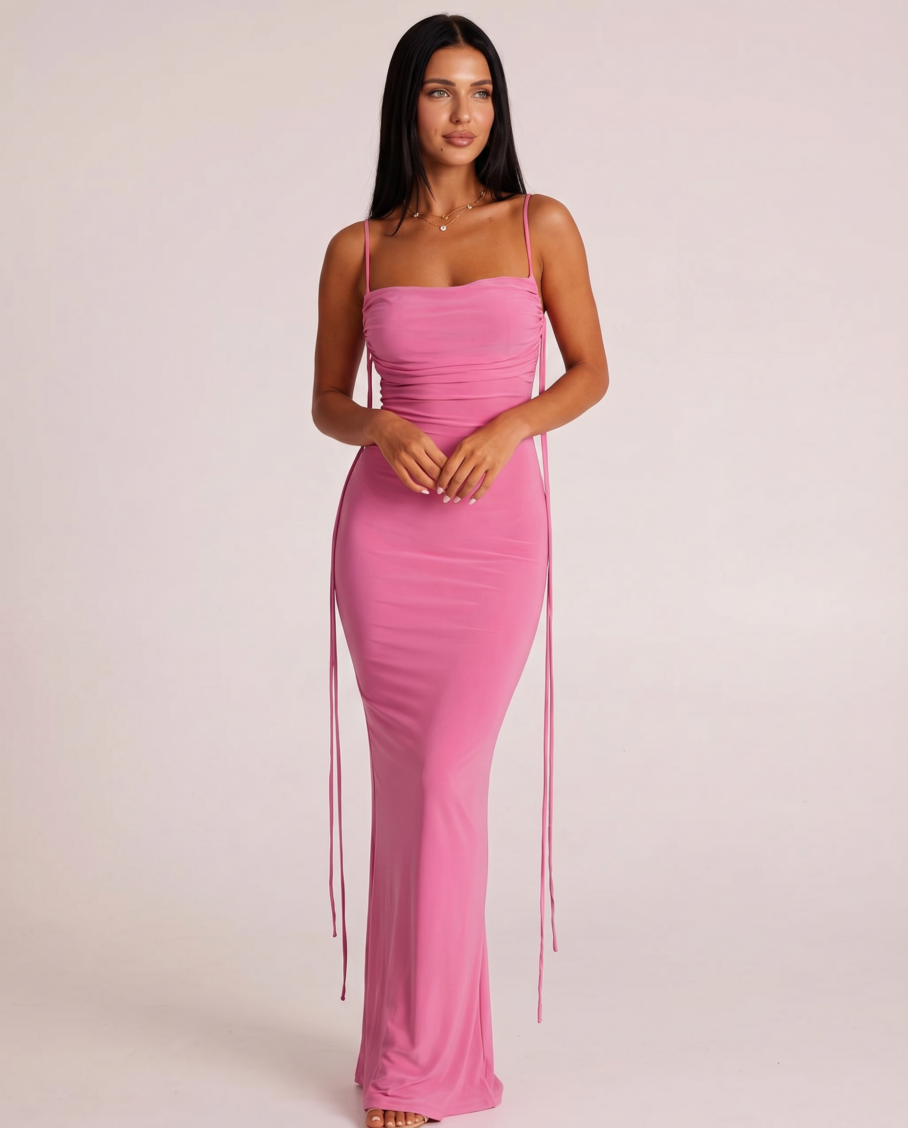 Helen | Slip Maxi Dress with Open Back