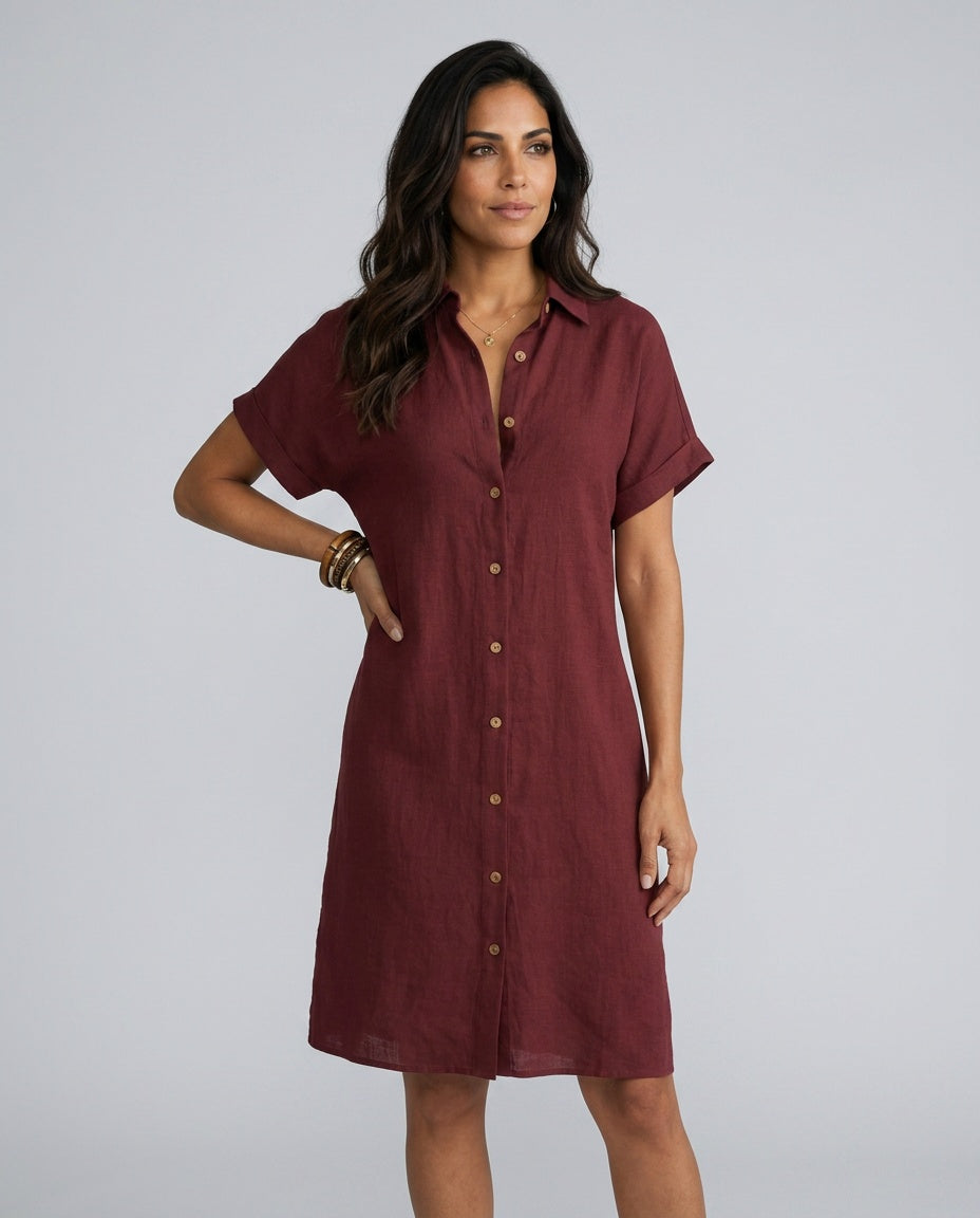 Ondine | Relaxed Fit Shirt Midi Dress