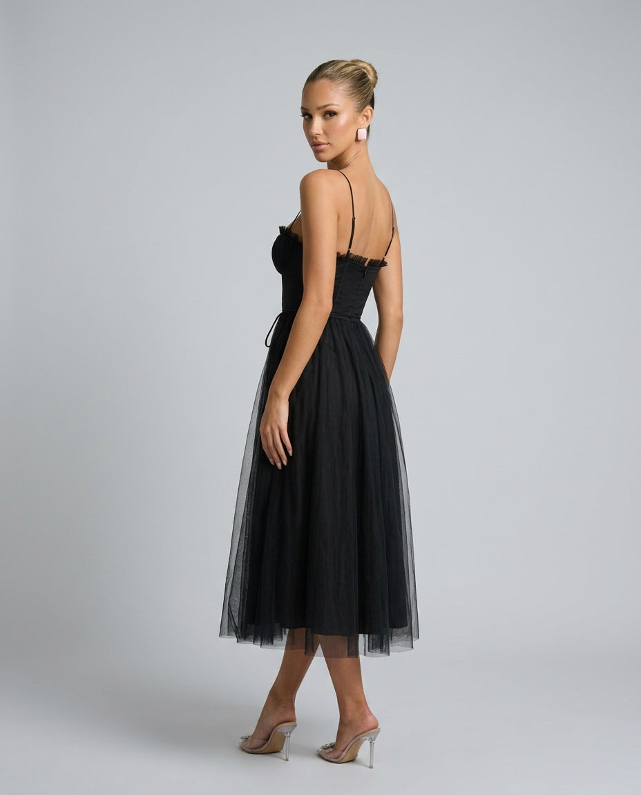 Vega | Fitted Tailored Bodycon Midi Dress