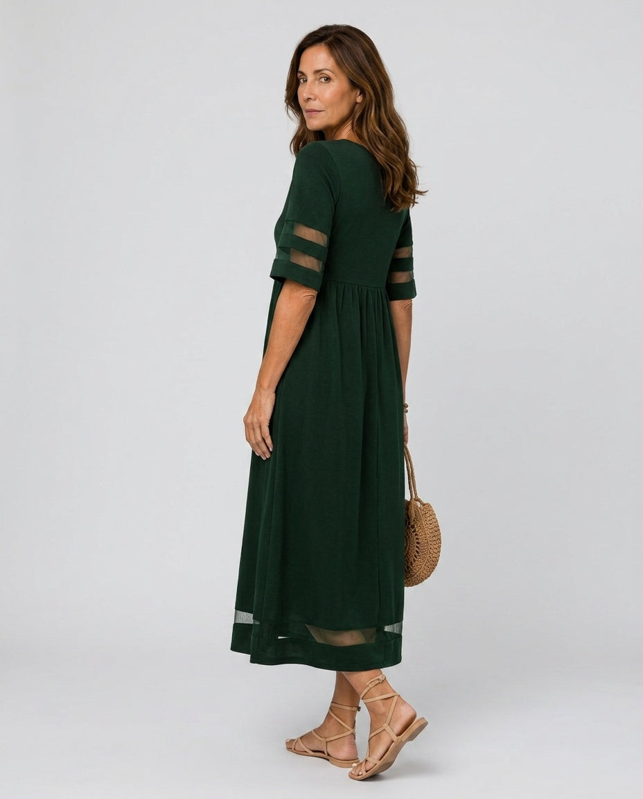 Belen | Flattering Tummy-Smoothing Midi Dress