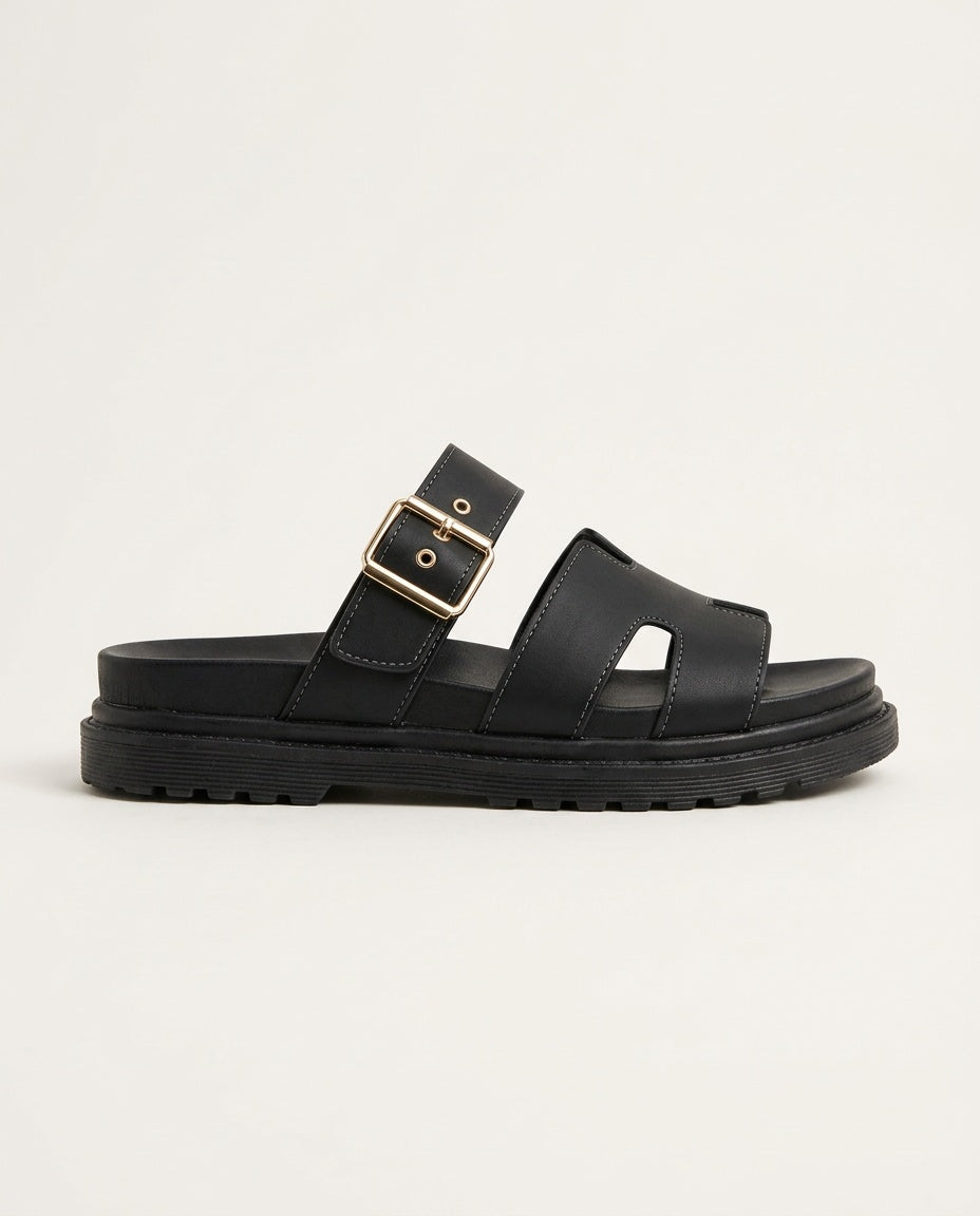 Elin | Chunky H-Strap Platform Sandals