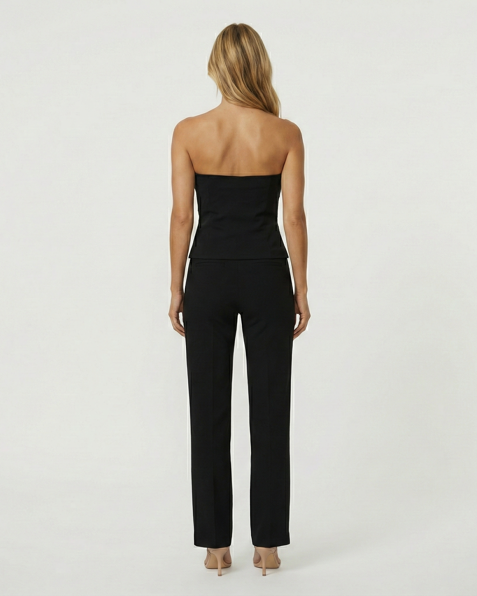 Ada | Strapless Ruched Cropped Top