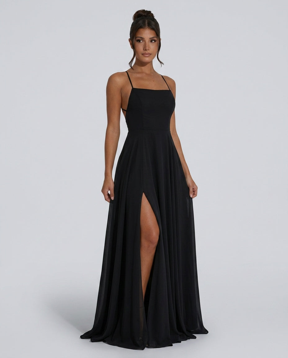 Sienna | Flowy Side Split Maxi Dress