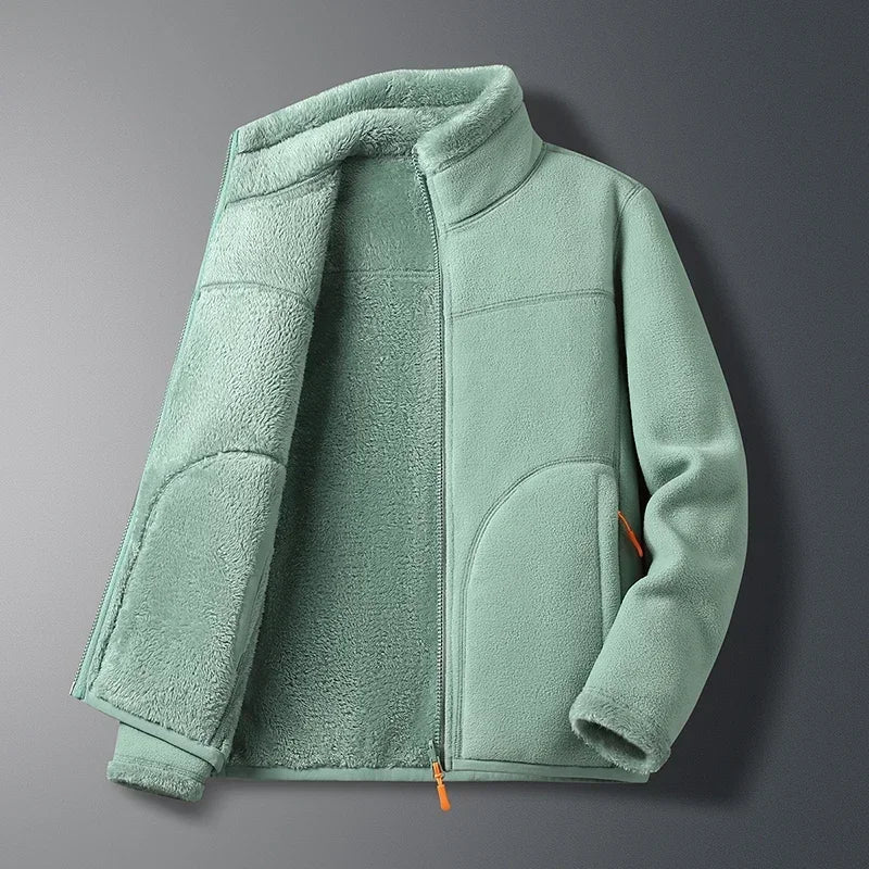 Valentina | Long Sleeve Zip Pocket Fleece Jacket