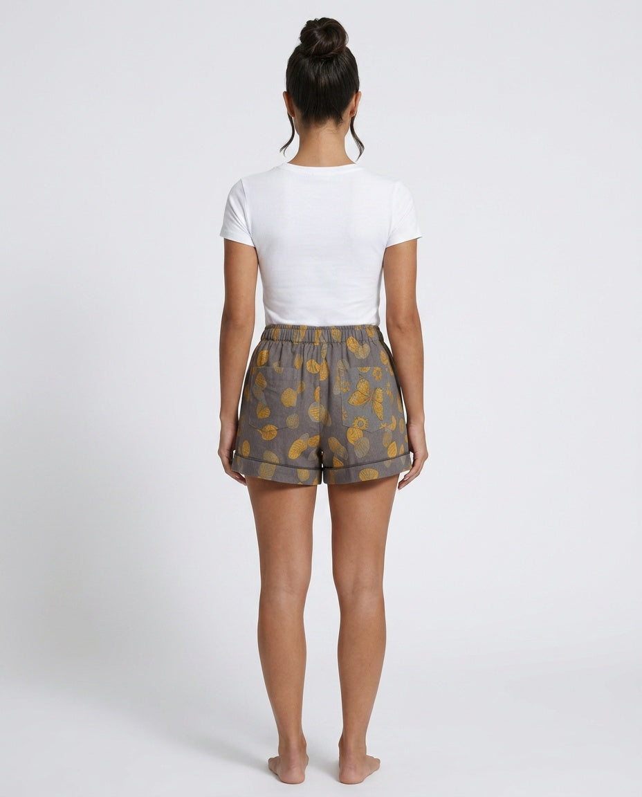 Wren | Floral Print Cotton Shorts