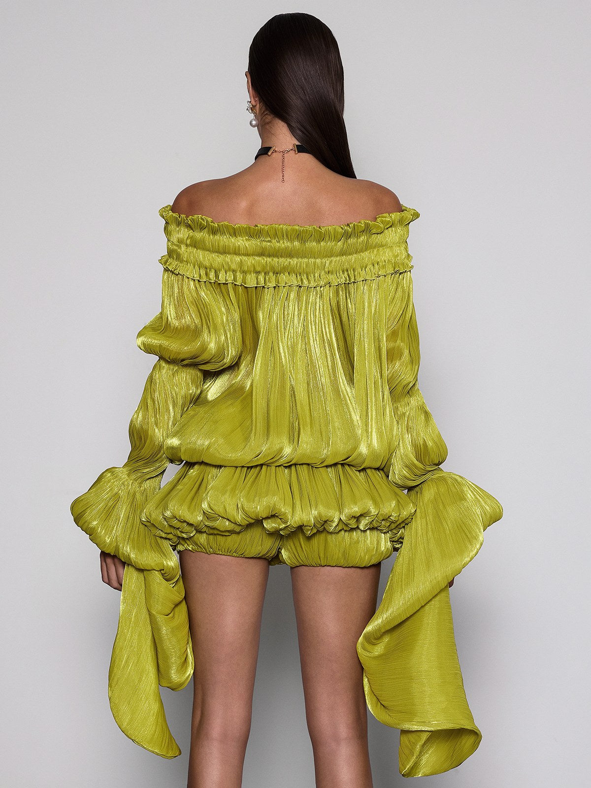 Ines | Off-Shoulder Ruched Co-ord Dress Set