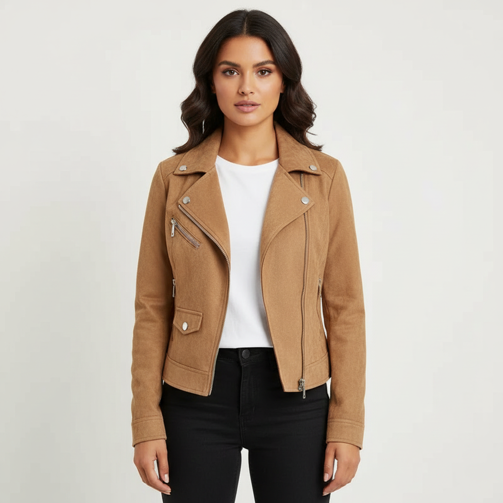 Elin | Zip-Up Biker Jacket