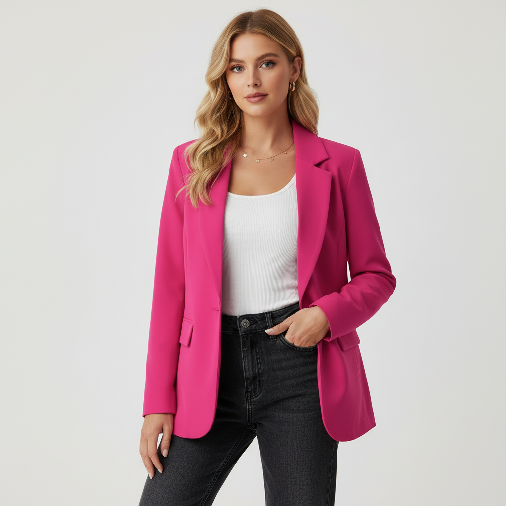 Aurelia | Single Button Work Blazer Jacket