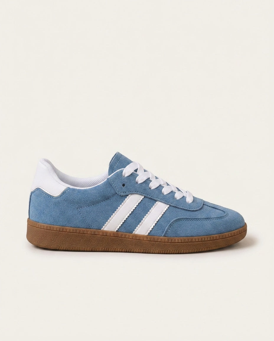 Soraya | Retro Striped Low-Top Lace-Up Sneakers