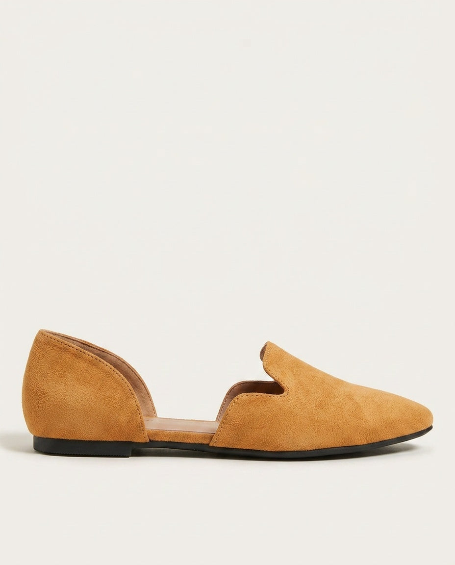 Mariana | Textured D'Orsay Flats