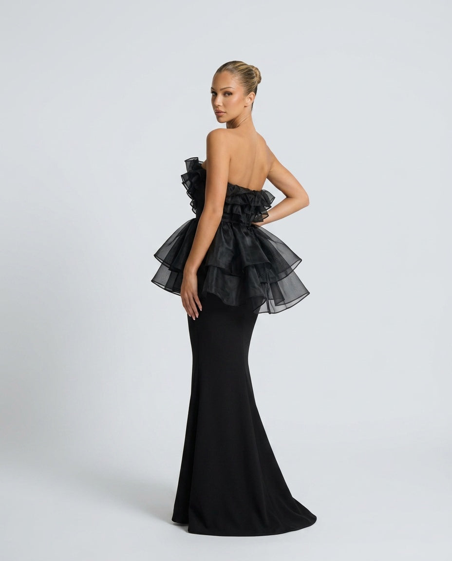 Micaela | Sleeveless Fishtail Bandage Maxi Dress