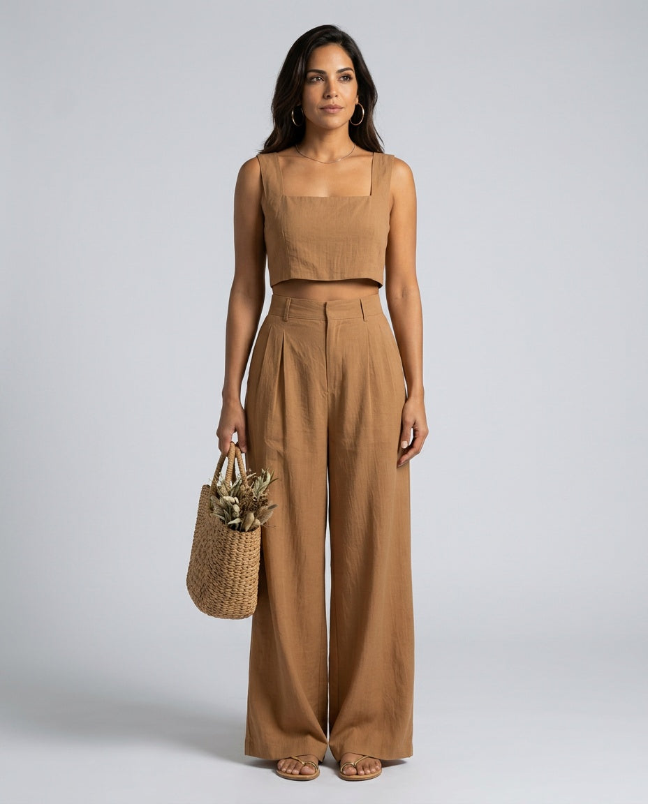 Mira | Palazzo Trouser Co-ord Set
